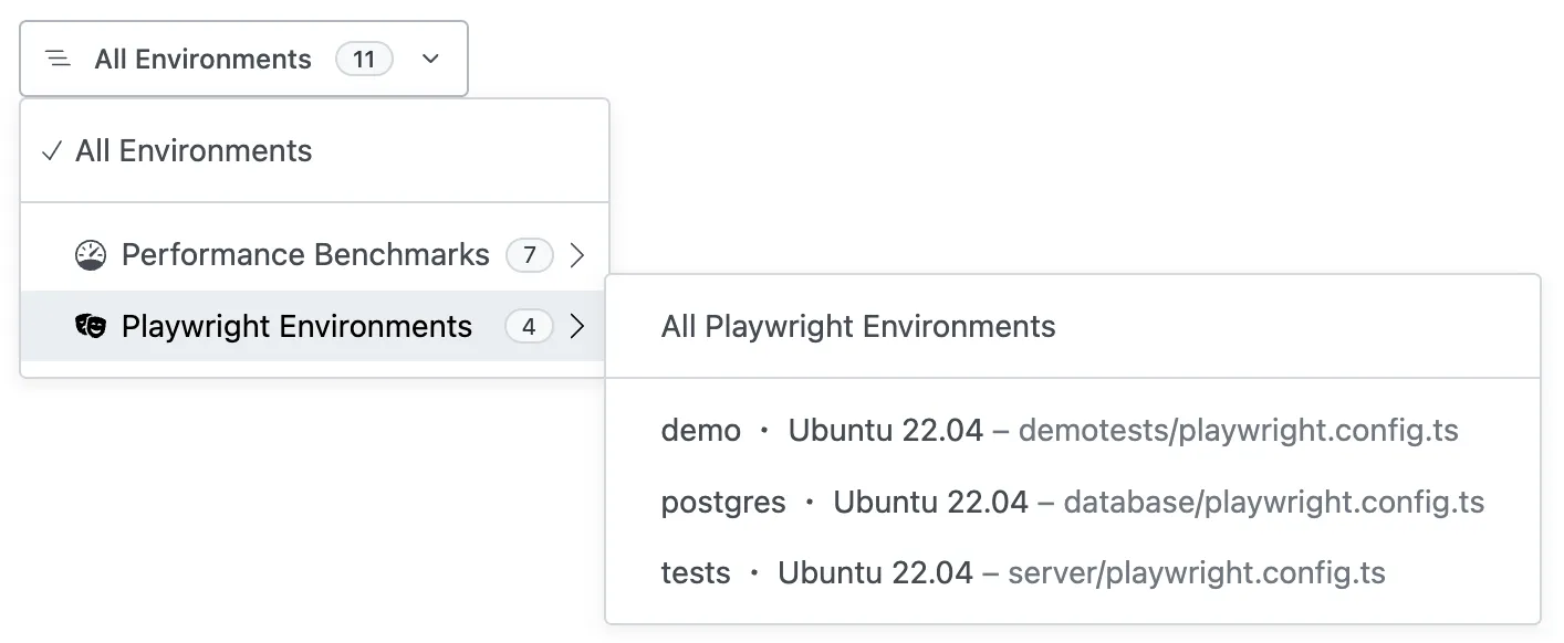 Environment Selector